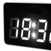 Desk Clock Glass Mirror Luminous Function LED Display Perpetual Calendar