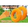 Zeqeey Star Shape Replacement Trimmer Line Nylon Cord for Grass