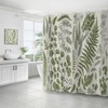FAIRYGATE Bath Curtains Green Eucalyptus Shower Curtain Sets Green Leaves