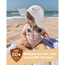 FURTALK Baby Girl Sun Hat Toddler Summer Beach Hats UPF 50+ Wide Brim Bucket Hat
