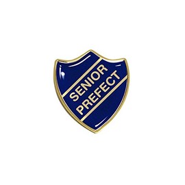 Capricornone Senior Prefect Gel Domed School Shield Badge (Blue)
