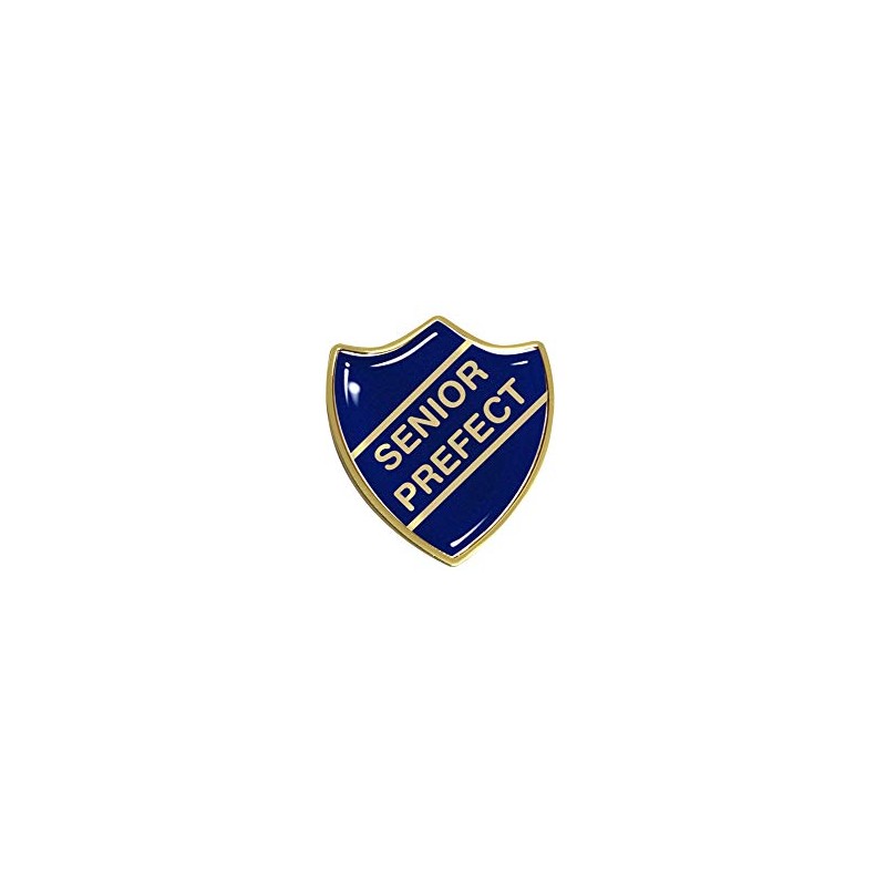 Capricornone Senior Prefect Gel Domed School Shield Badge (Blue)