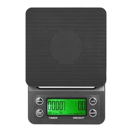 JOKITA Coffee Scale Kitchen Scale Digital Scale Scale Measuring Instrument Electronic Scale Electronic Balance 0.1g Unit 5kg with Timer Function Black