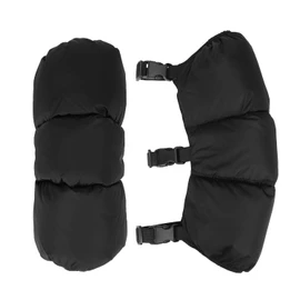 1 Pair Winter Cycling Knee Pads Fleece Lined Knee Warmers Cold-Proof Skiing Knee Wraps Adjustable Outdoor Knee Braces Unisex Waterproof Thickened Knee Warmers for Extreme Cold