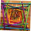 STOBOK 100pcs DIY Matchsticks Colored Wood Dowel Rods for DIY