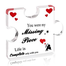 Hellmei Valentines Day Romantic Gifts for Her Him, Birthday Gifts for Best Friend Woman, for Wife Puzzle Gift, Sweet Wedding Gift for Her, Valentines Decor for Couple
