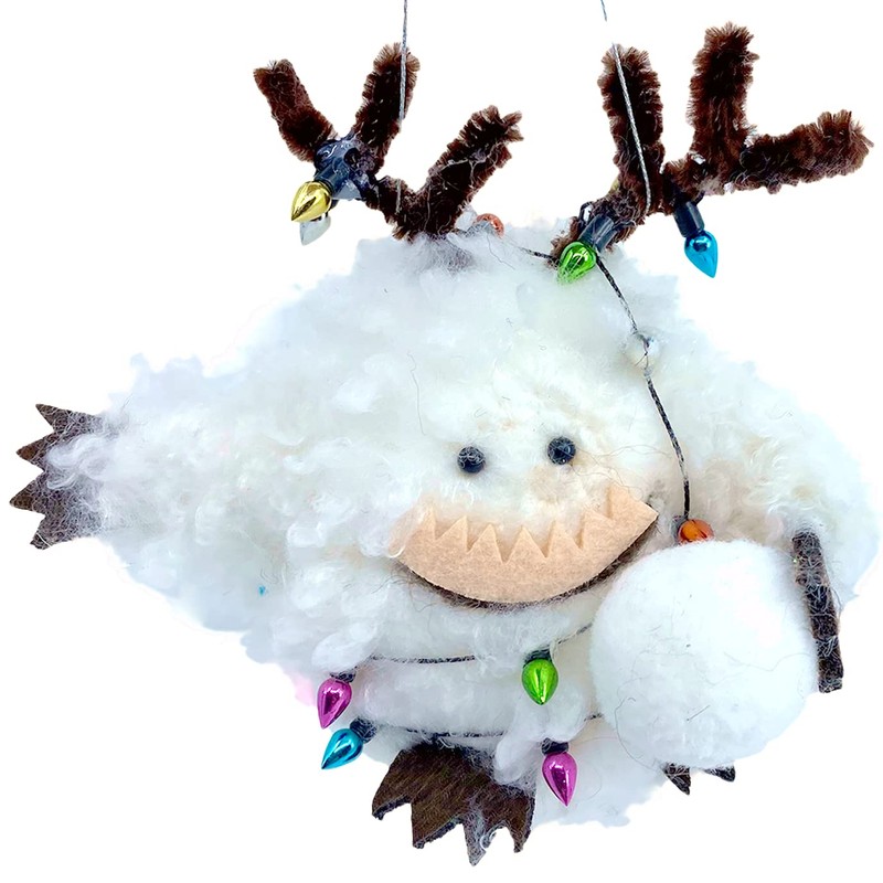 Abominable Snowman Ornament for Christmas Tree