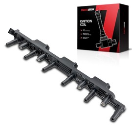 Torchbeam UF296 Ignition Coil Fit for Jeep 2000 2001 Cherokee, 2001-2004 Grand Cherokee, 2000 2001 2002 2003 2004 2005 2006 TJ Wrangler 4.0L L6 Replacement For 56041476AB 56041476AA C1263 UF296