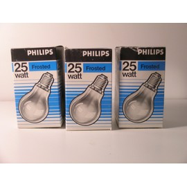Phillips Light Bulbs 25 Watt 277 Volt-Set of Three