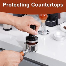 Espresso Tamper Mat, Coffee Tamping Mat, Food Grade Silicone Mat as Espresso Machine Accessories for Barista