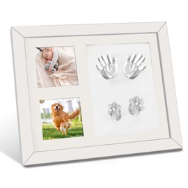 Dog Paw Print, Baby Footprint, Paw Print Set for Dog & Cat, Memory Set for Pets, Newborns & Babies, Includes Hanging and Table Decoration for Personal Gifts