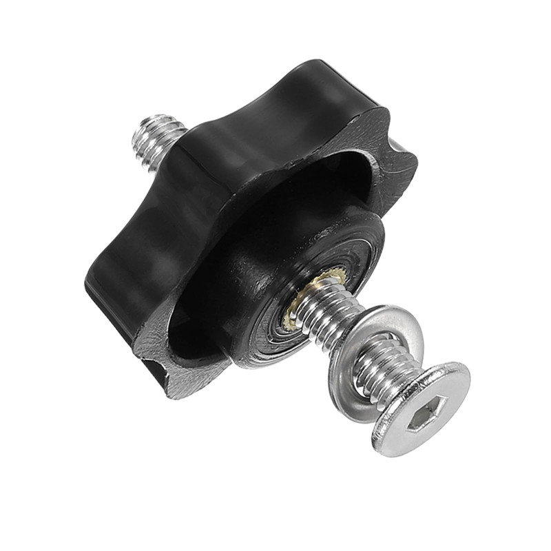 sourcing map 4 Sets Star Knob Kit, M6 Metric Thread