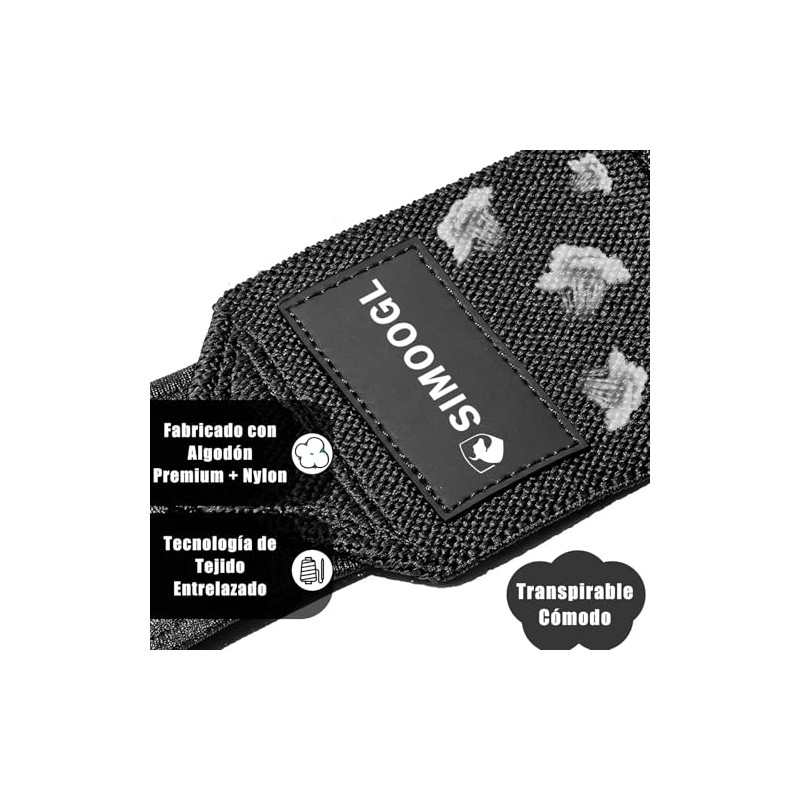 Muñequeras Gym, Muñequera De Soporte,Wrist Wraps,1 Par Correas de Muñeca,
