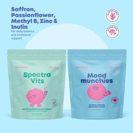 Multivitamin Powder & Saffron Gummies Bundle – Complete Daily Wellness Support for Energy, Mood Balance, Immunity & Overall Health