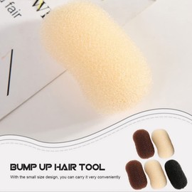 Minkissy Hair Volume Clip Bump It Up Hair Clip, 5pcs Volume Hair Base Inserts Updo Hair Padding Sponge Hair Pad Bump It Up Hair Pads Hair Styling Clip for Women