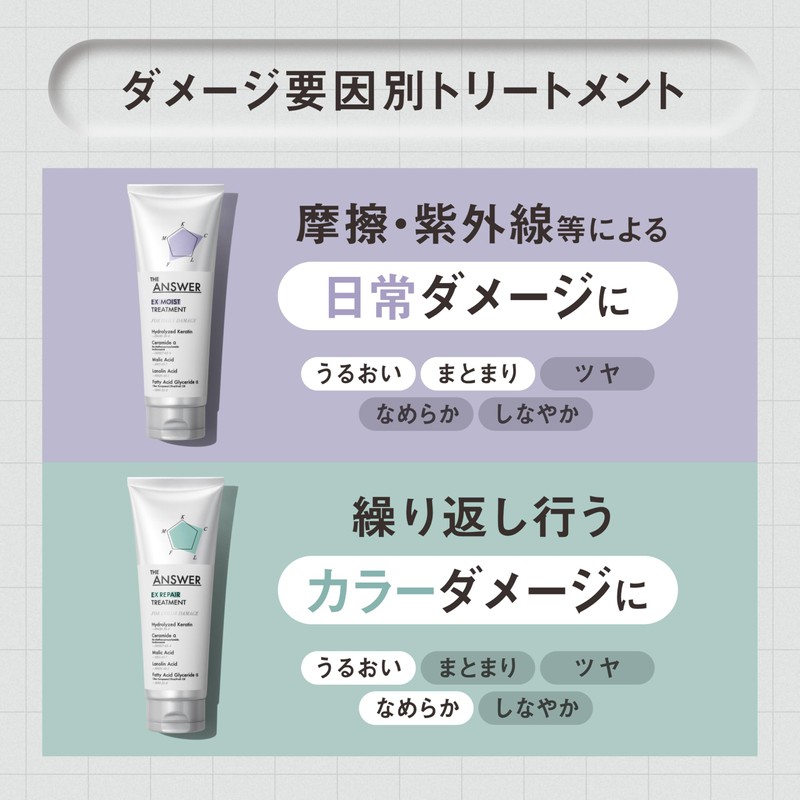 Kao THE ANSWER EX GLOSS TREATMENT FOR HEAT DAMAGE 7.8