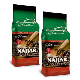 Cafe Najjar Classic with Cardamom Turkish-style ground coffee 450 g -1 lbs, Lebanon (Pack of 2)