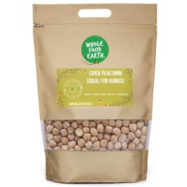 Wholefood Earth Dried Chick Peas 8mm (Ideal for Hummus) 500g | GMO Free | Natural | Vegan | High Protein