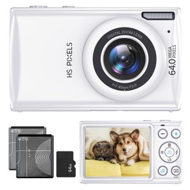 Vlog Digital Camera, 64 MP, Multifunctional, 18x Digital Zoom, Lightweight, Portable, Mini Camera, Small, For Beginners, Pocket Camera, For Kids/Children, School Entrance Ceremonies, Graduation Ceremonies, Christmas, New Year, Gift