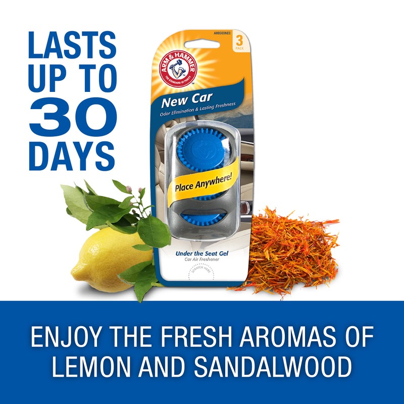 ARM & HAMMER AH8500NEC Under The Seat Air Freshener, New