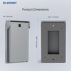 ELEGRP Vertical Outdoor Cover for Decotative Receptacles, Weatherproof Wall Plate,