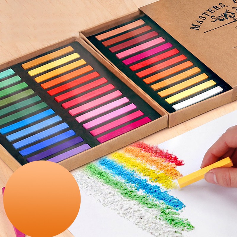 Square Pastel Set 12/24/36/48 Colors Soft Dry Pastel Artist Chalk