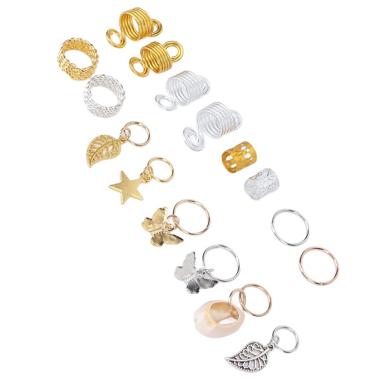Anillos para el Cabello, 140 Piezas Puños para el Cabello