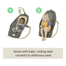 Ingenuity Asiento Mecedora Relajante Con Barra Para Bebés