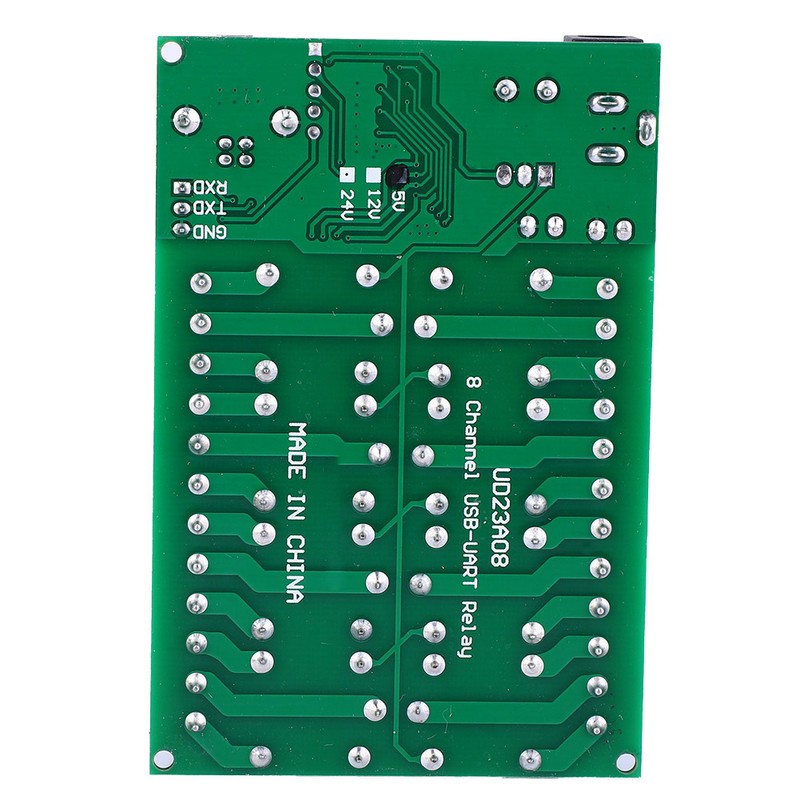 UD23A08 USB Relay Module MultiFunction 8 Channel UART Serial Port