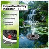 Yzert Solar Fountain with 2000mAh Battery & Innovative Indicator Works