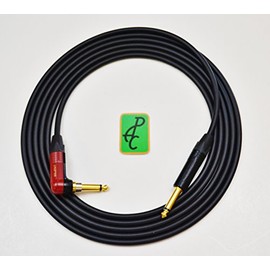 15 ft Mogami 2524 SILENT Instrument Cable 1/4" Neutrik TS ST - RA