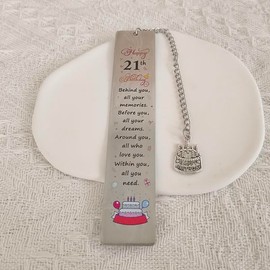 21 Year Old Birthday Gifts for Women Men Behind You All Your Memories Book Markers for Reading Book Lover 21st Birthday Gifts for Her Him 21 Yrs Old Girlfriend Birthday Gift