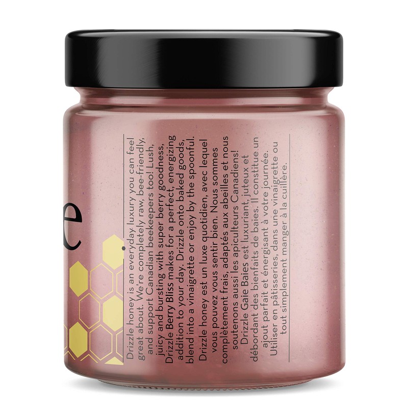 Drizzle Berry Bliss Raw Honey - All Natural Pure Raw