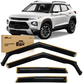 Nilight Durable in Channel Rain Guards for Chevy Trailblazer 2021 2022 2023 2024 Window Deflectors,Vent Window Visors-4pcs
