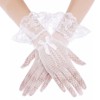 [SIQITECH] レースグローブ 花嫁手袋 レディース 蝶結び リボン ウェディング 挙式 手袋 薄手