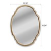 Chloe Lighting Reflection Contemporary Maple Wood Finish Oval Framed Wall
