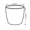 elho Brussels Round 22 - Flower Pot for Indoor -