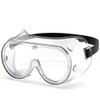 Protective Safety Goggles, Clear Lens & Anti Fog, Adjustable Head Belt Lightweight & Durable, 1 Pack