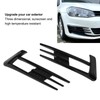 Glossy Black Front Fog Lamp Eyebrow Eyelid Cover Trim Replacement