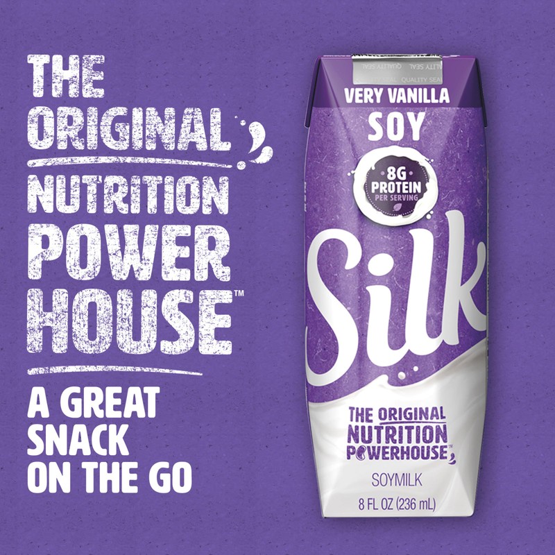 Silk Shelf-Stable Soymilk Singles, Very Vanilla, Dairy-Free, Vegan, Non-GMO Project
