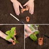 YUESHICO Self-Watering Stakes Terra Cotta Spikes Planter Water Storage Tank
