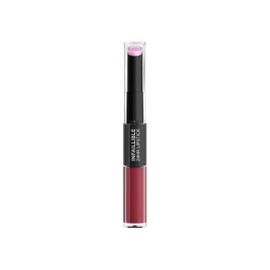 L'Oréal Paris, Infallible 24hr Lipstick, labial de larga duración de dos pasos: líquido y balsamo, Tono 302 Rose Eternite