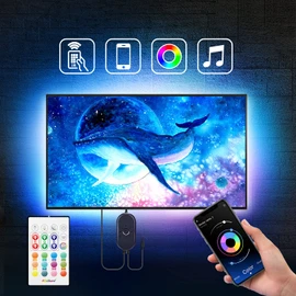 Nexillumi LED Lights for TV, 16.4 ft TV LED Backlight for 55-75 Inch, RGB LED Strip Lights Behind TV with APP Remote Control, Music Sync Smart Led Ambient Lighting for Bedroom Gaming Room Decor