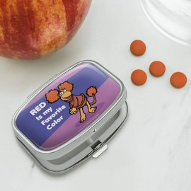 Red is My Favorite Color Fraggle Rock Rectangle Pill Case Trinket Gift Box