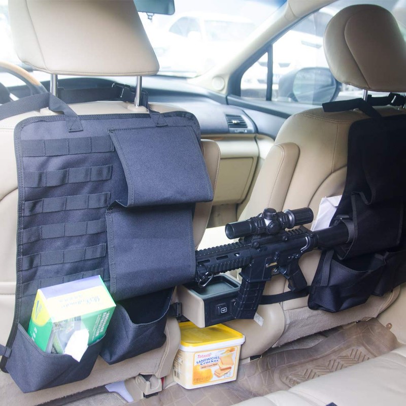 Dasiyoki Tactical Car Seat Back Organizer with Molle Panel Vehicle