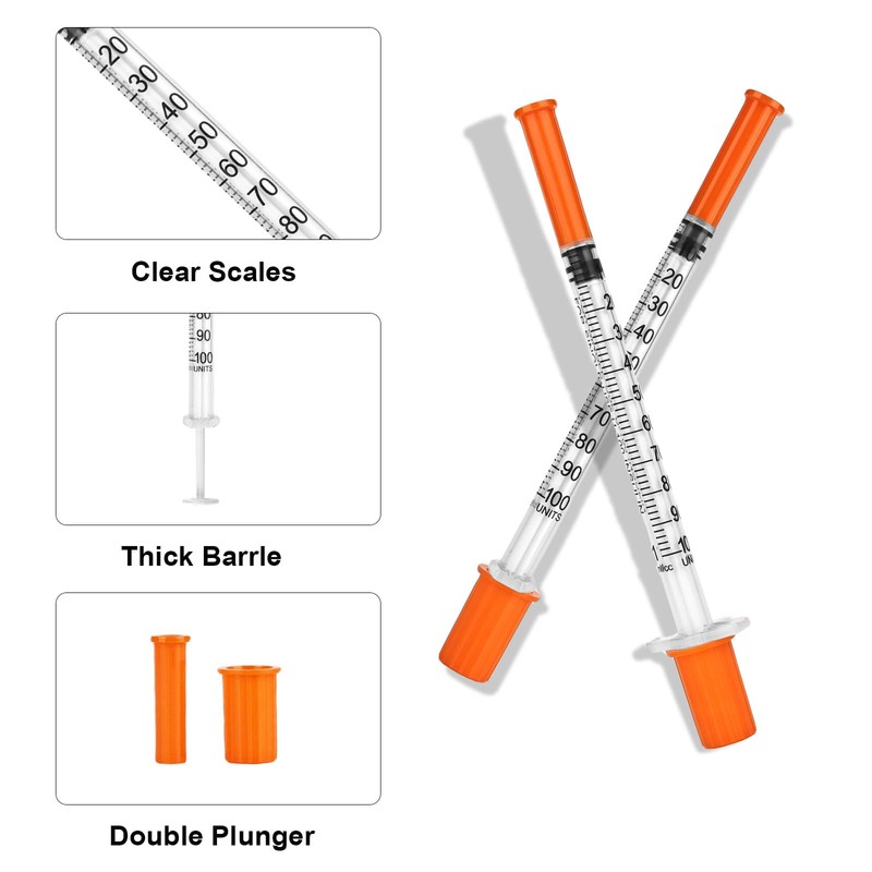 YYTECH Pack of 50 1 ml/cc Plastic Tube Multi-Purpose Measuring