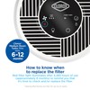 Clorox Medium Room Air Purifier True HEPA Replacement Filter, 1,000