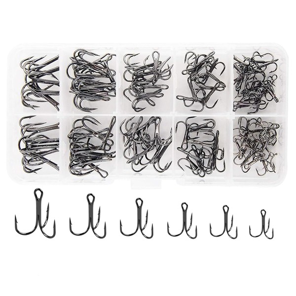 Triple Hooks, Treble Hooks, Lures Hooks, Round Hooks, 3 Hooks,