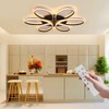 Oliterlux Modern LED Ceiling Light Fixture Black Flush Mount Ceiling