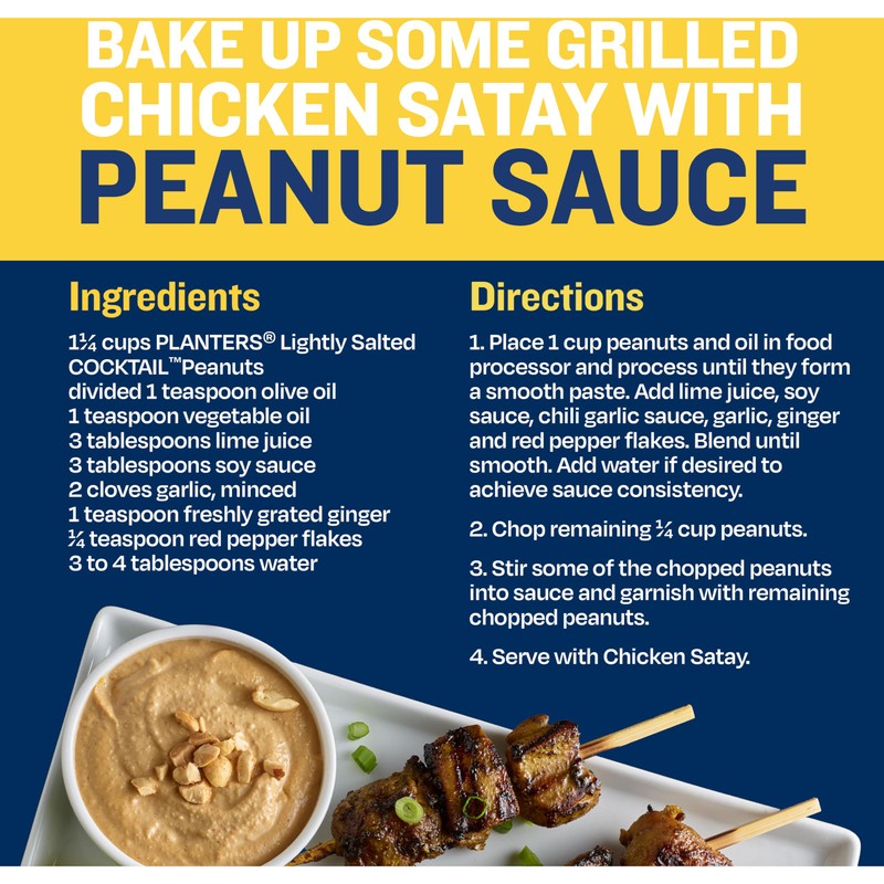 PLANTERS Dry Roasted Peanuts, Plant-Based Protein, Lightly Salted, Peanut Snack,